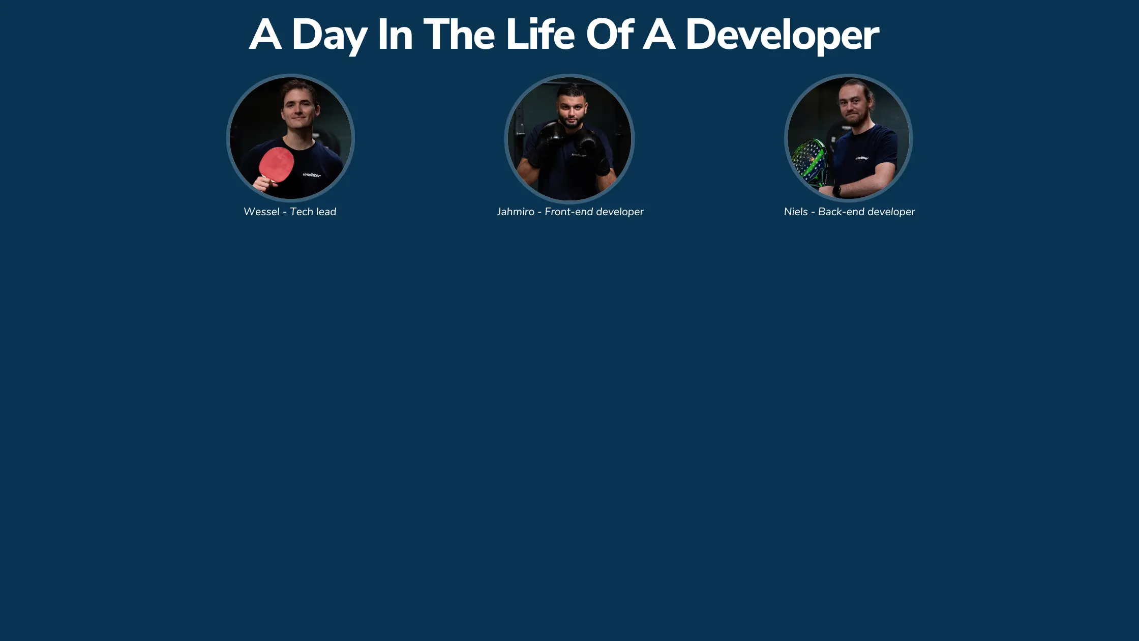 A day in the life of a developer